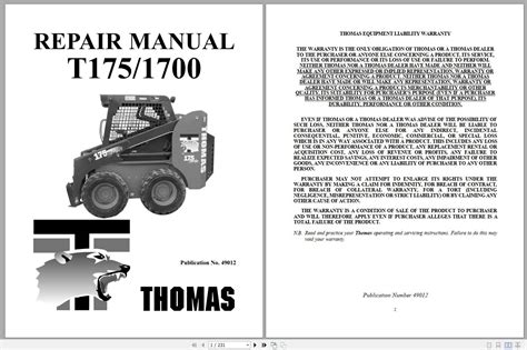 2019 thomas skid steer|thomas skid steer manual.